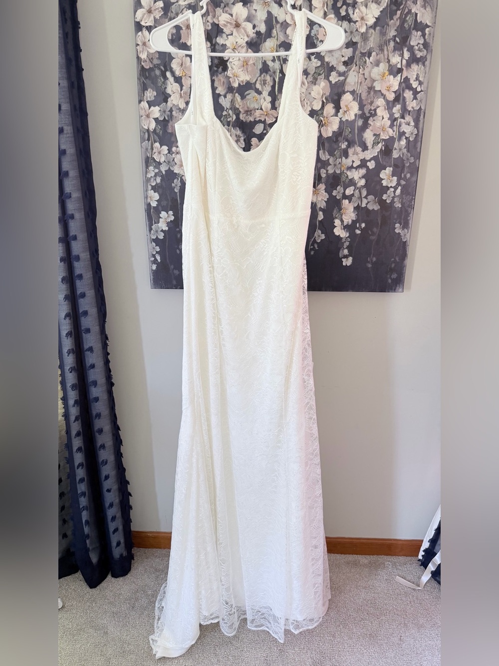 Lulu's White Lace Scoop-Back Wedding Gown - Picture 4 of 10